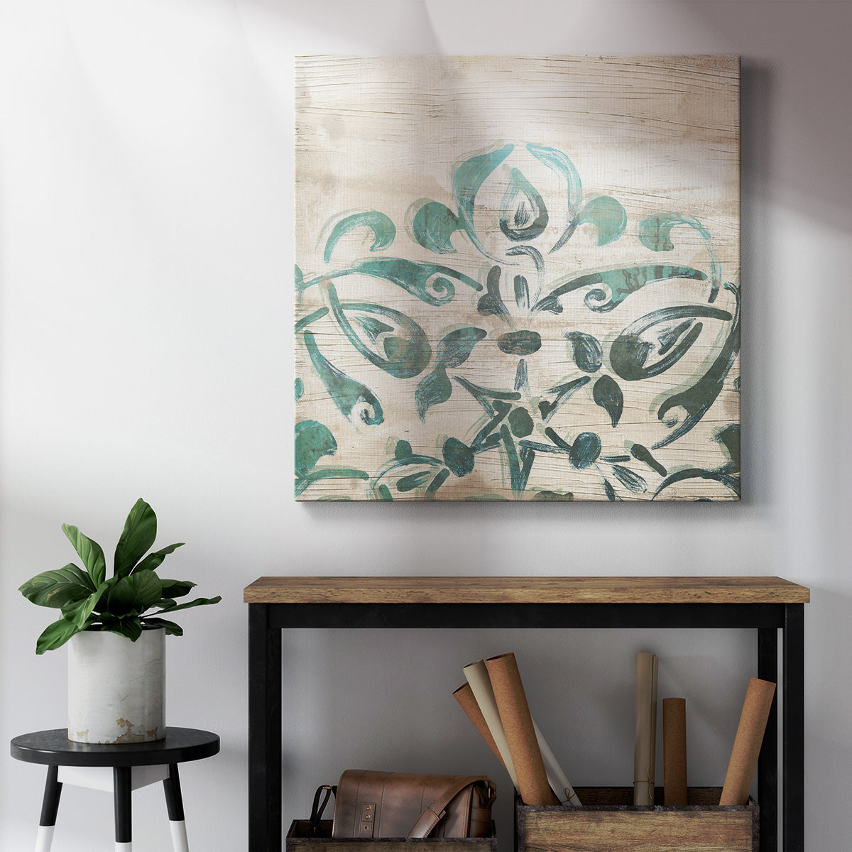 Serene Cerulean II-Premium Gallery Wrapped Canvas - Ready to Hang