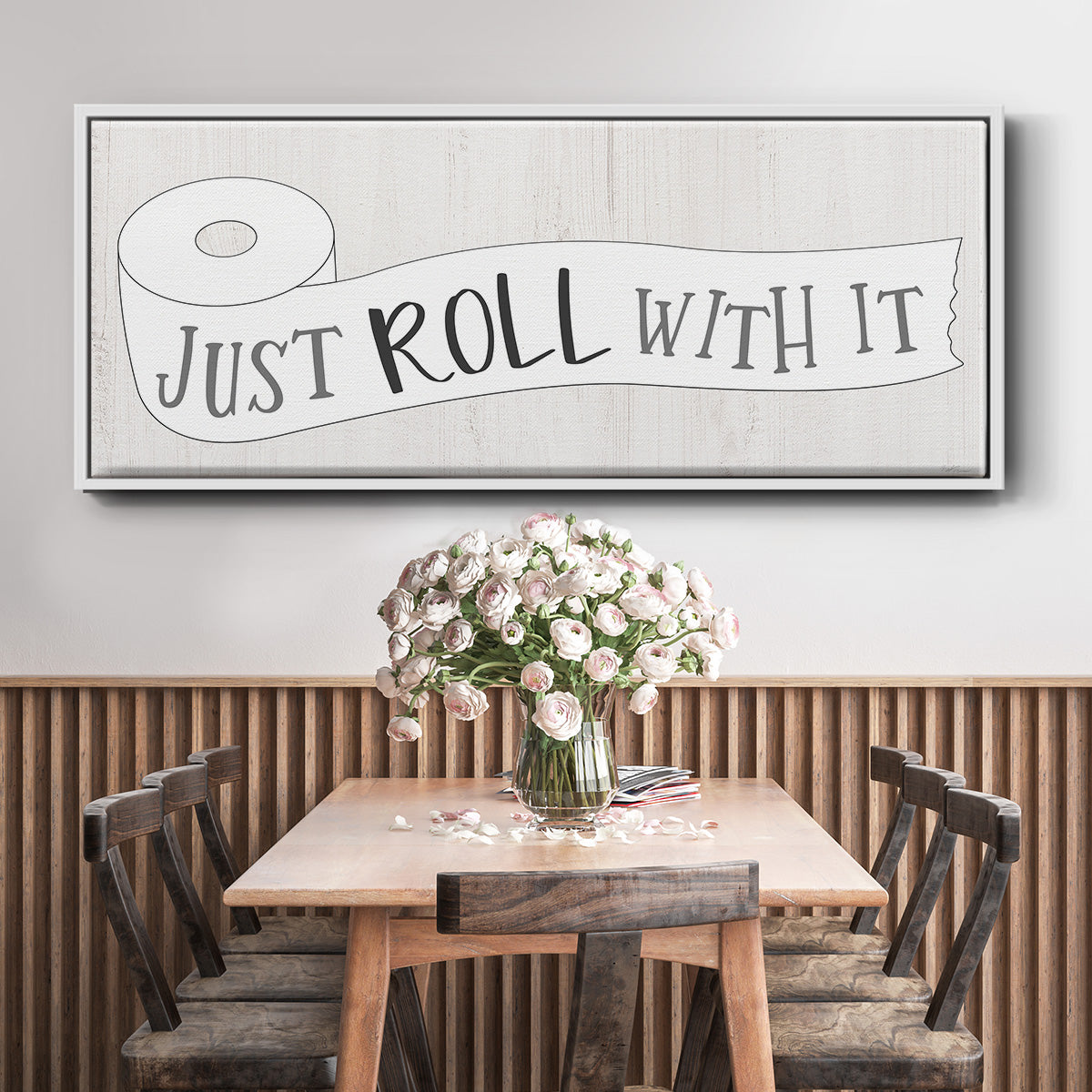 Just Roll - Floater Framed Canvas Print