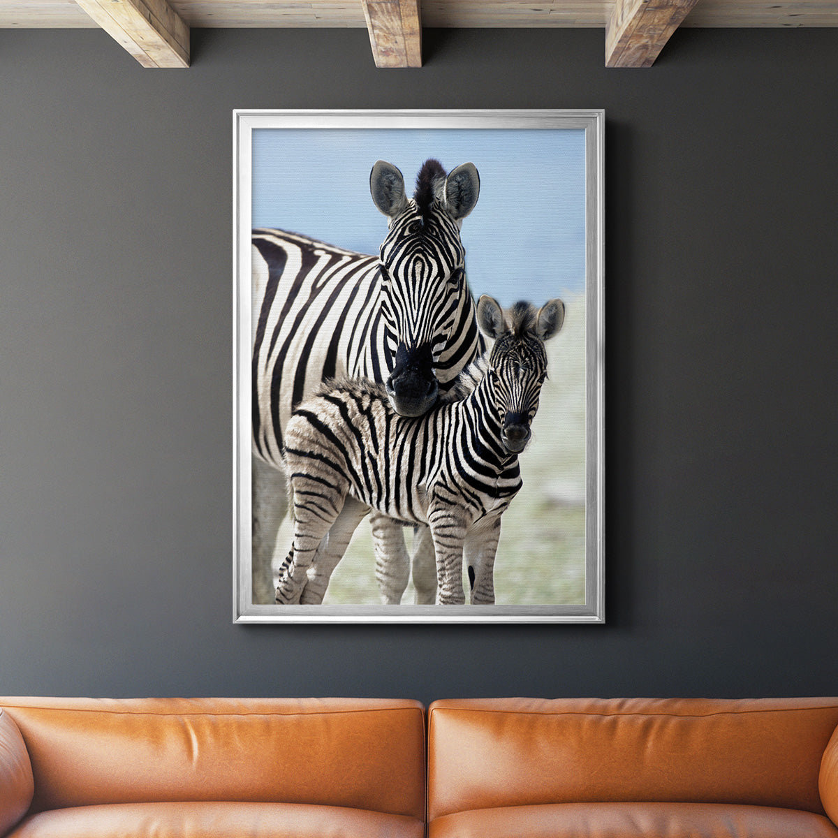 Family of Namibia - Modern Framed Canvas Print