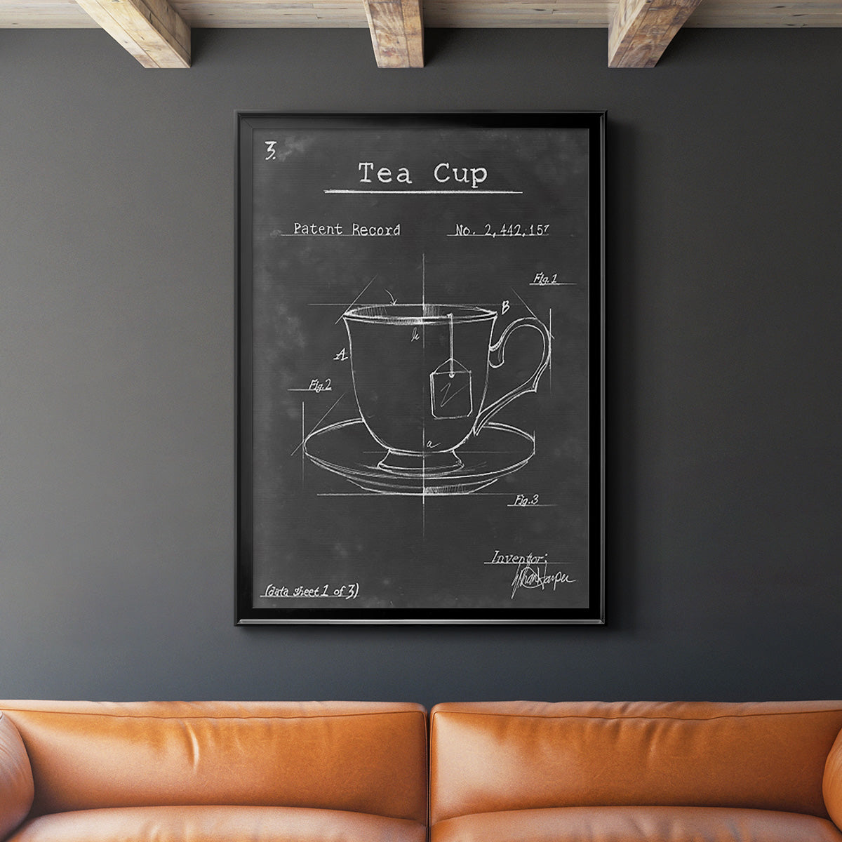 Morning Routine I - Modern Framed Canvas Print