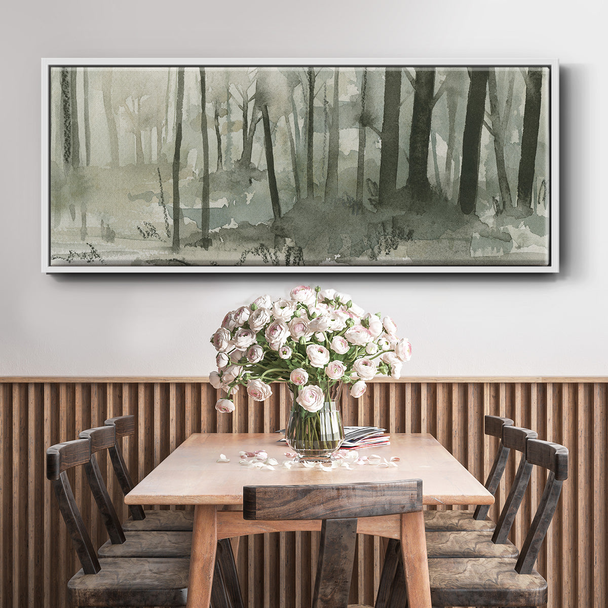 Into the Woods II - Floater Framed Canvas Print