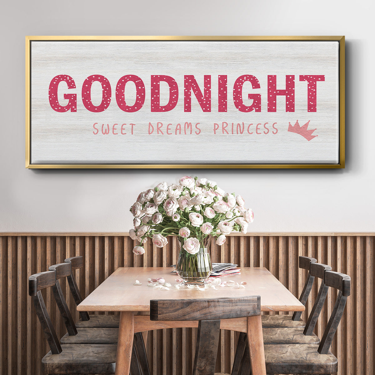 Princess Goodnight - Floater Framed Canvas Print