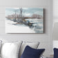 Winter Stream Watercolor II - Canvas Art Print