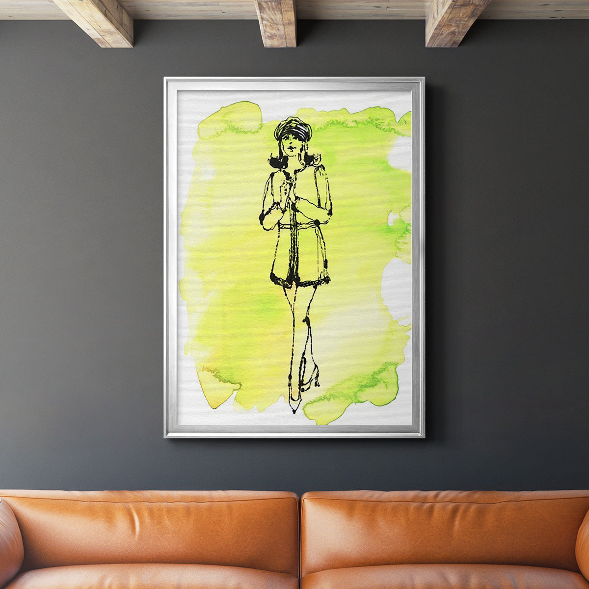 60's Fab I - Modern Framed Canvas Print