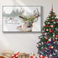 Holiday Deer Collection A - Floater Framed Canvas Print