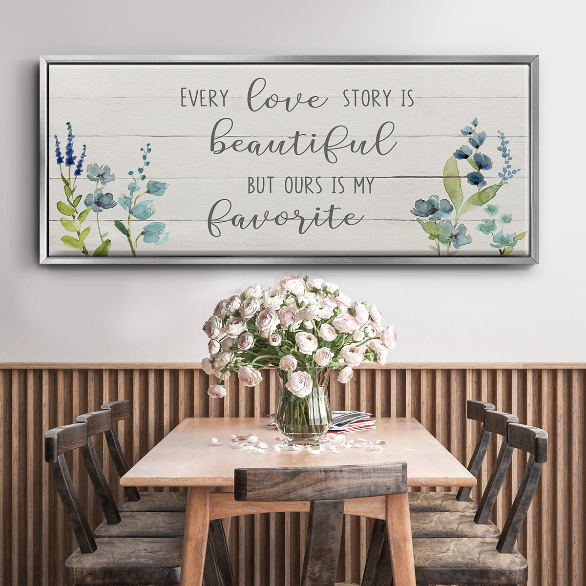 Love Story - Floater Framed Canvas Print
