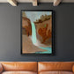 Turquoise Falls I - Modern Framed Canvas Print