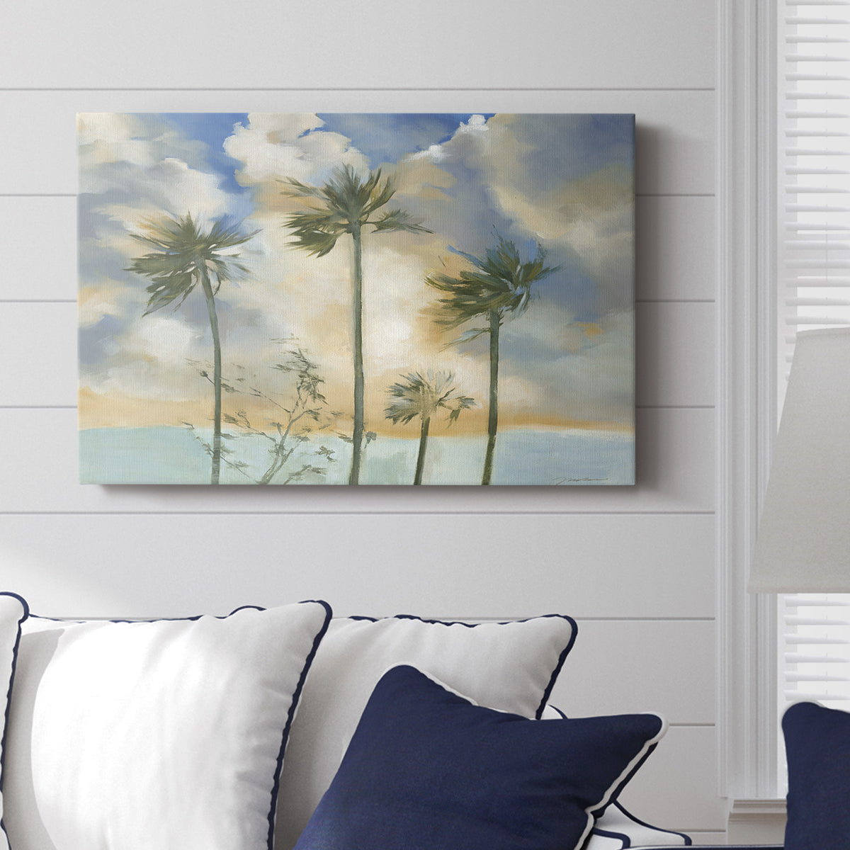 Palms in the Wind - Canvas Art Print