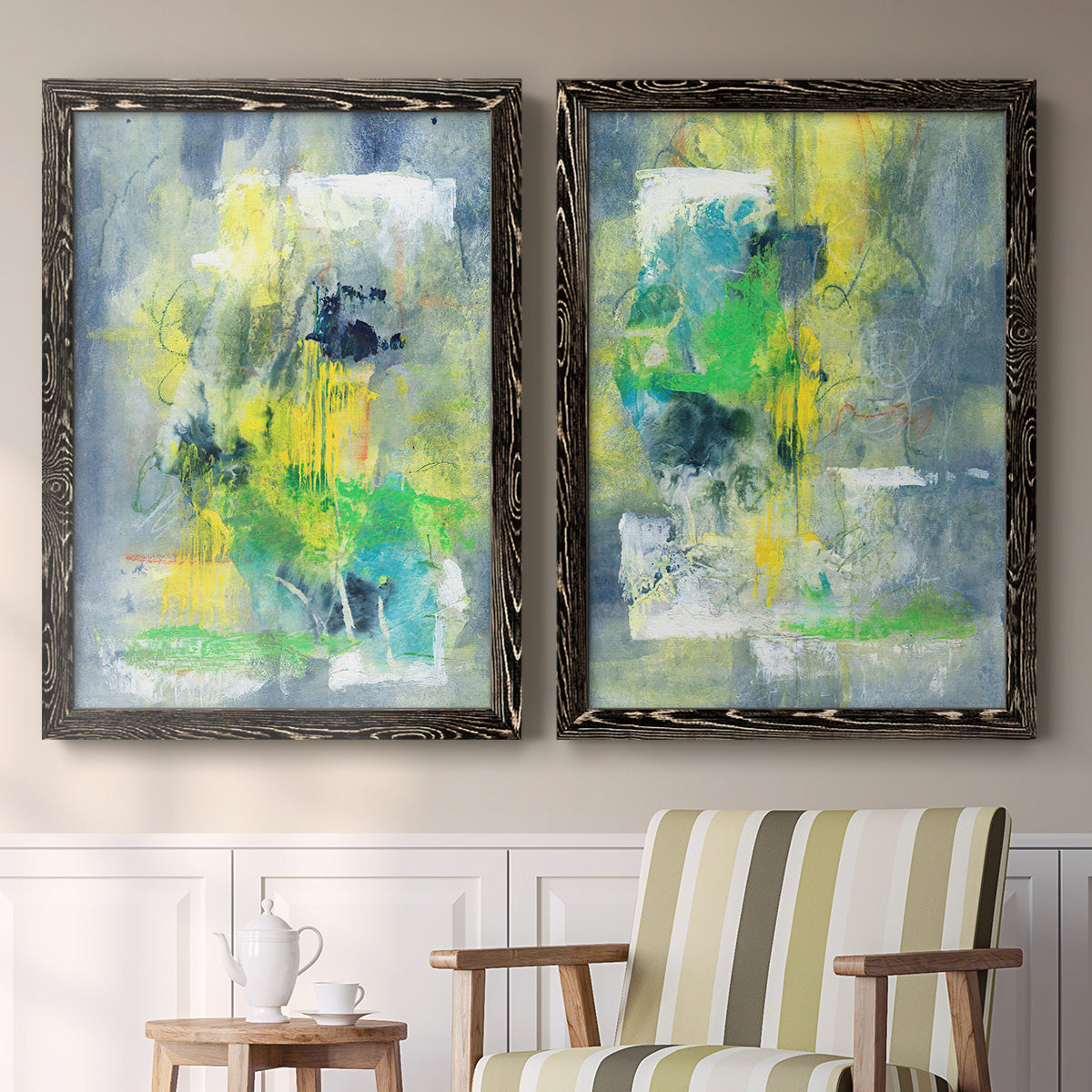 Sweet Things I - Premium Framed Canvas 2 Piece Set - Ready to Hang