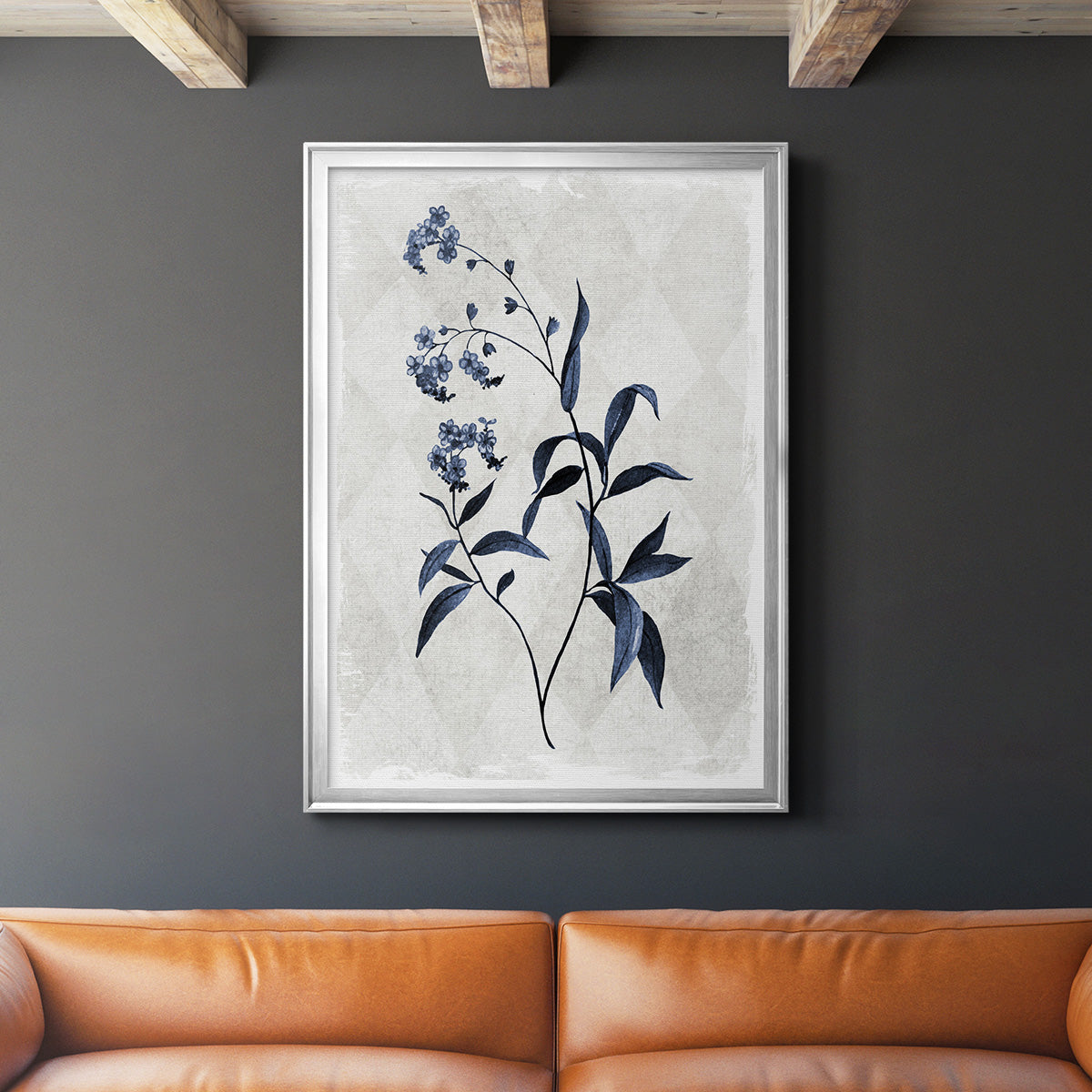 Harlequin Botanical I - Modern Framed Canvas Print