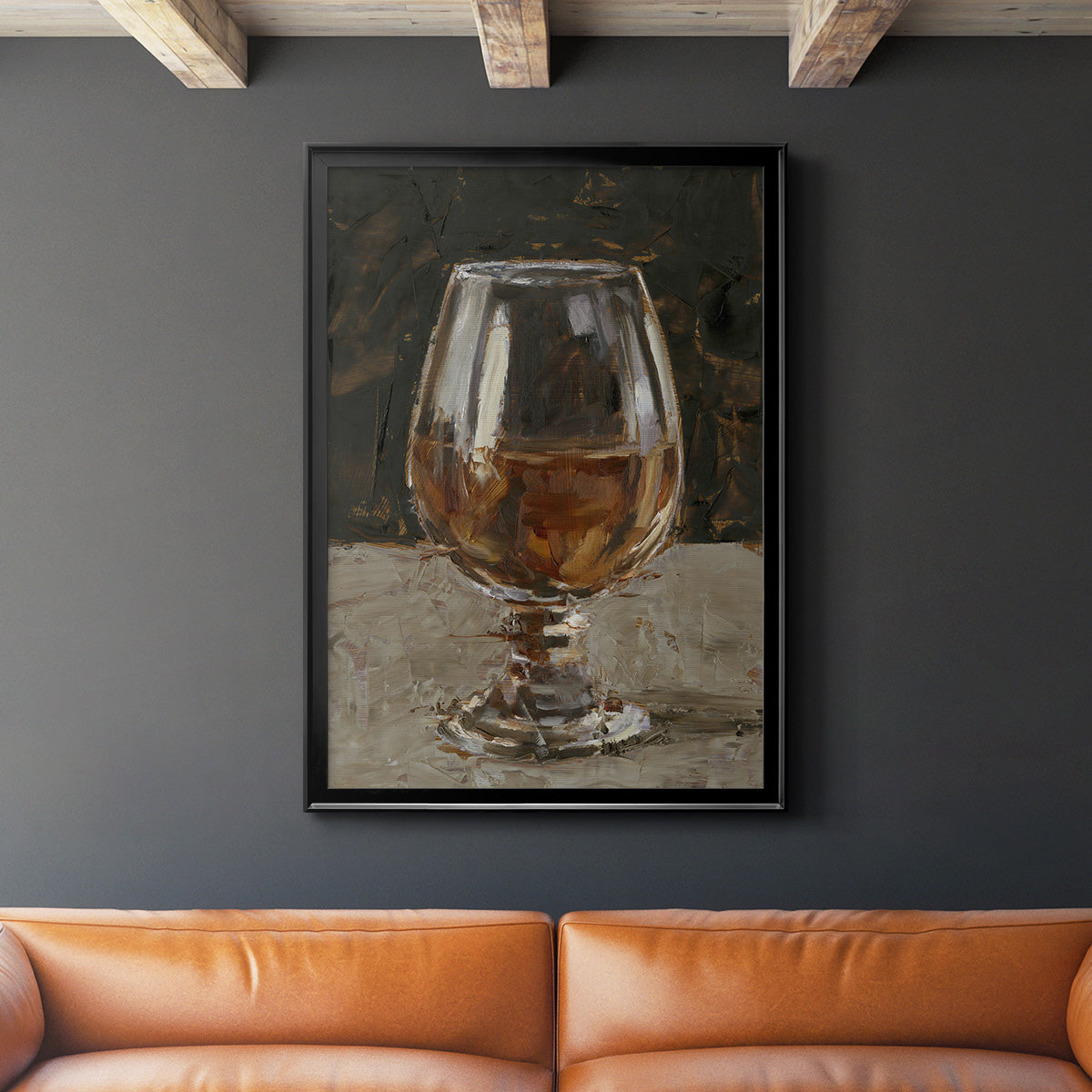 The Hard Stuff III - Modern Framed Canvas Print