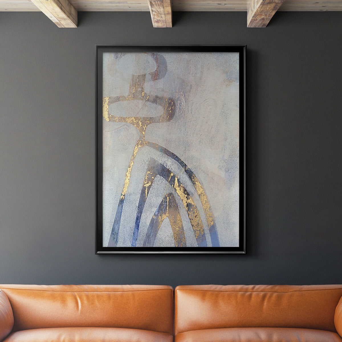 Linx III - Modern Framed Canvas Print