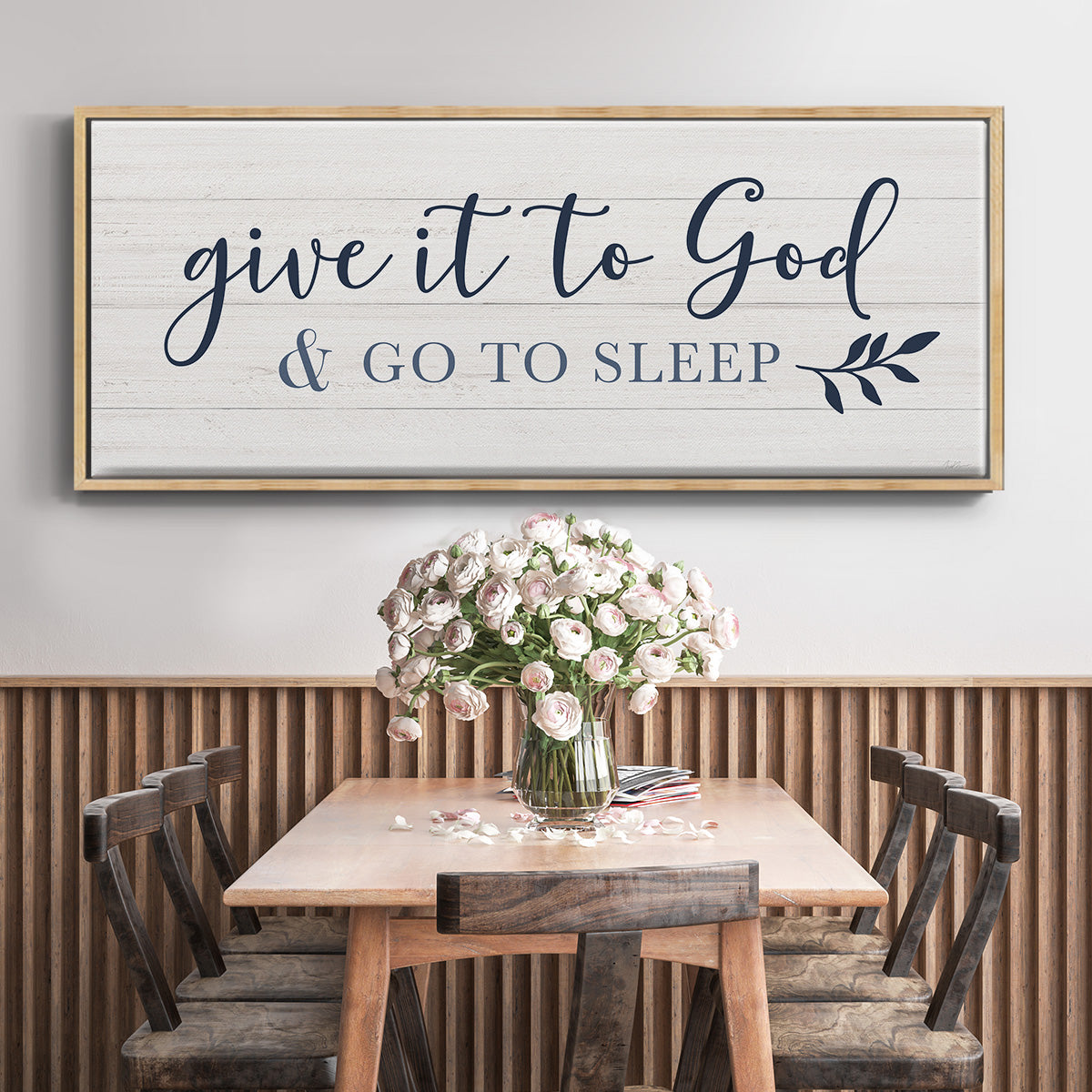 Give It To God - Floater Framed Canvas Print