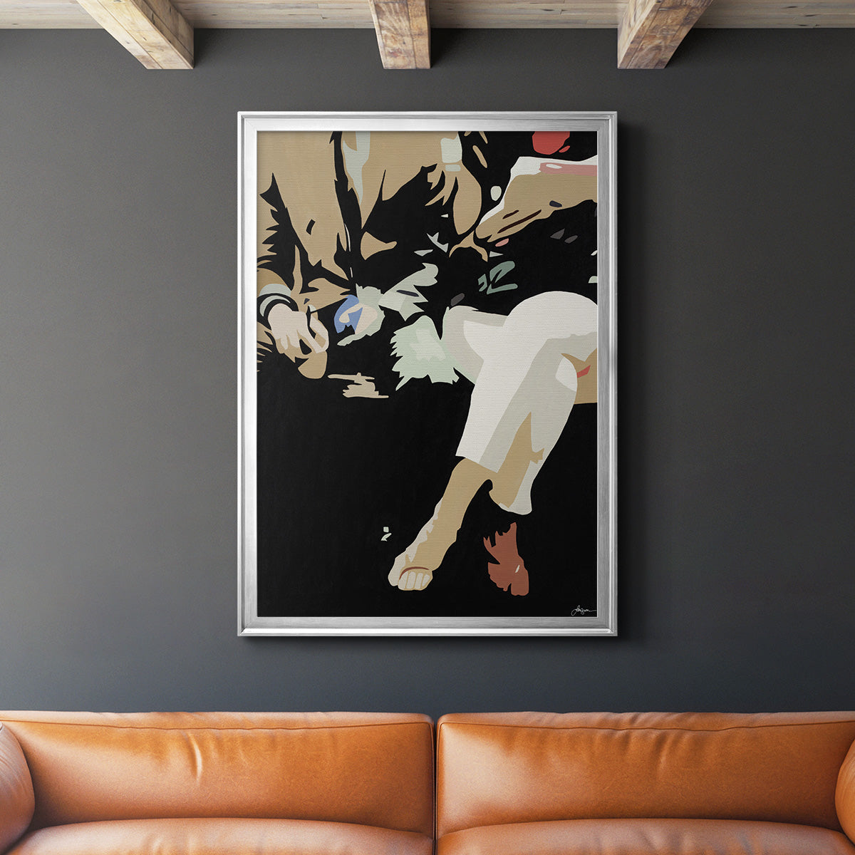 Them #4 -  Framed Canvas Print