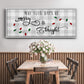 Buffalo Check Merry - Floater Framed Canvas Print