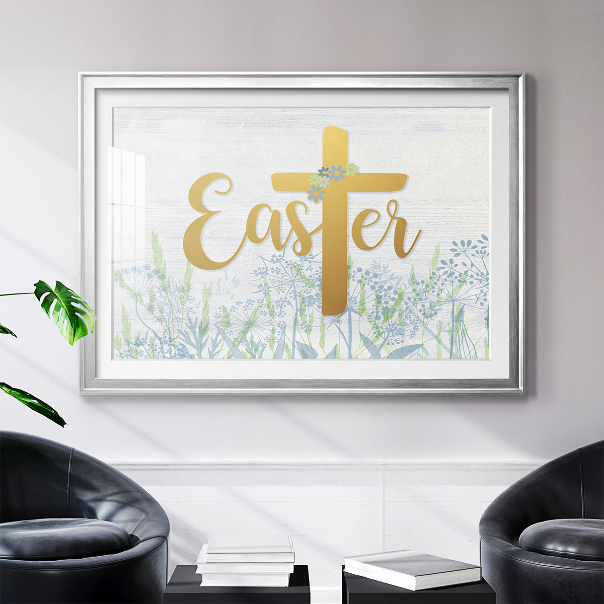 Easter Wildflowers - Modern Framed Art Print