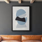 Shapely Blues I - Modern Framed Canvas Print