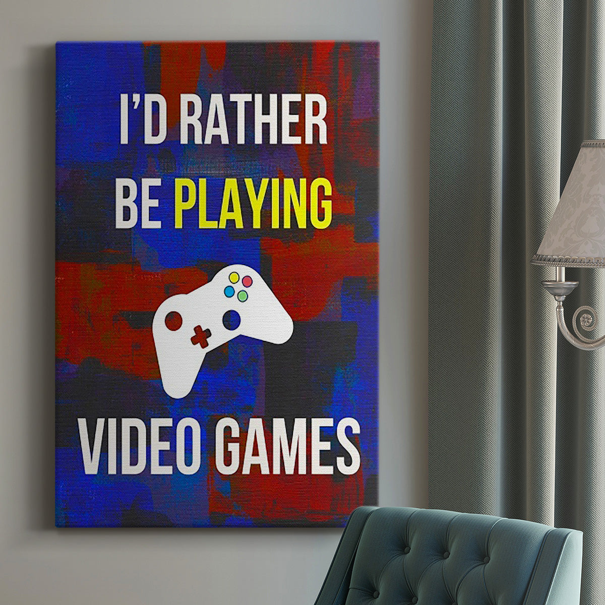 Gamer at Play III - Canvas Art Print