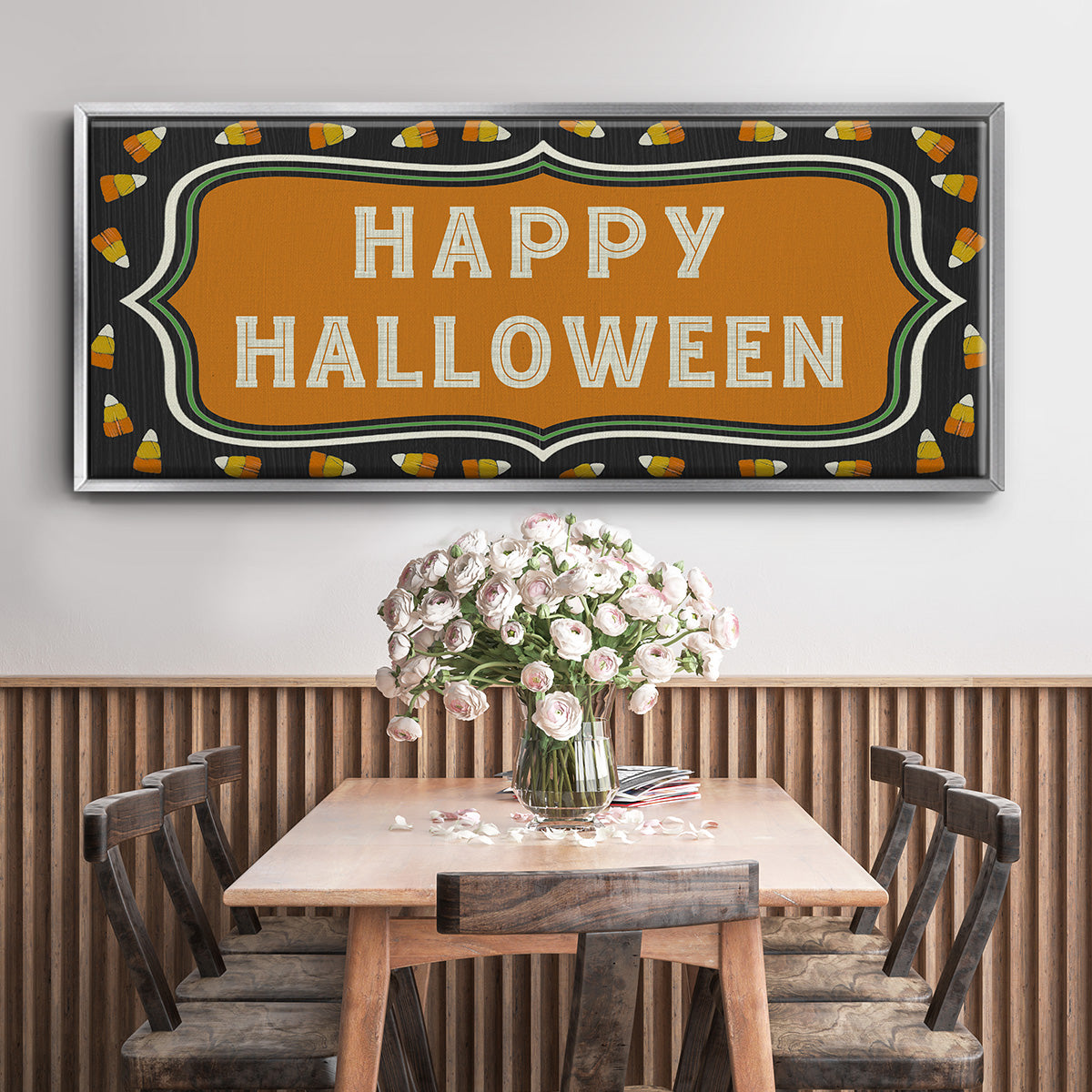 Happy Hallowween - Floater Framed Canvas Print