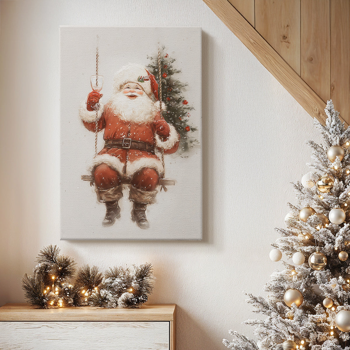 Fir of Gilded Serenade - Canvas Art Print