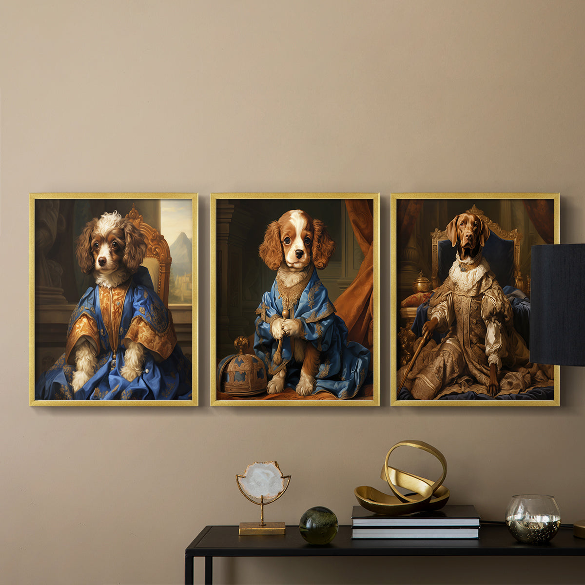 Royal Animals Series LIX - Restickable Framed Art Set