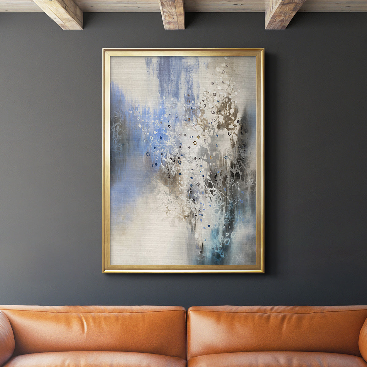 Glacier Stones - Modern Framed Canvas Print