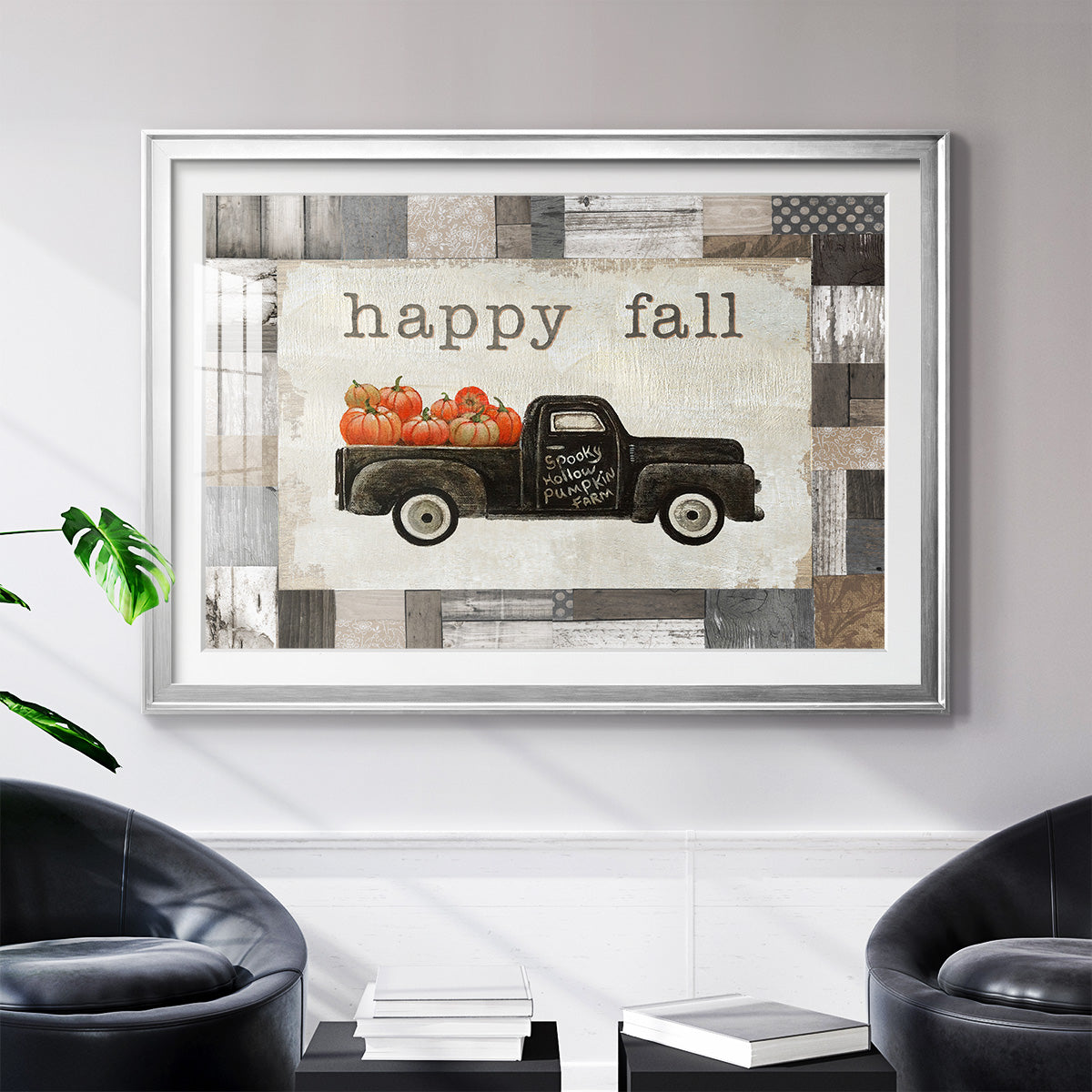 Spooky Hollow Farm - Modern Framed Art Print