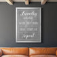 Laundry Schedule - Modern Framed Canvas Print