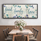 Food Family Love - Floater Framed Canvas Print