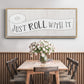 Just Roll - Floater Framed Canvas Print