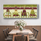 Happy Merry Joyous - Floater Framed Canvas Print
