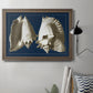 Conch Shells on Navy I Premium Framed Canvas- Ready to Hang