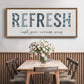 Refresh - Floater Framed Canvas Print
