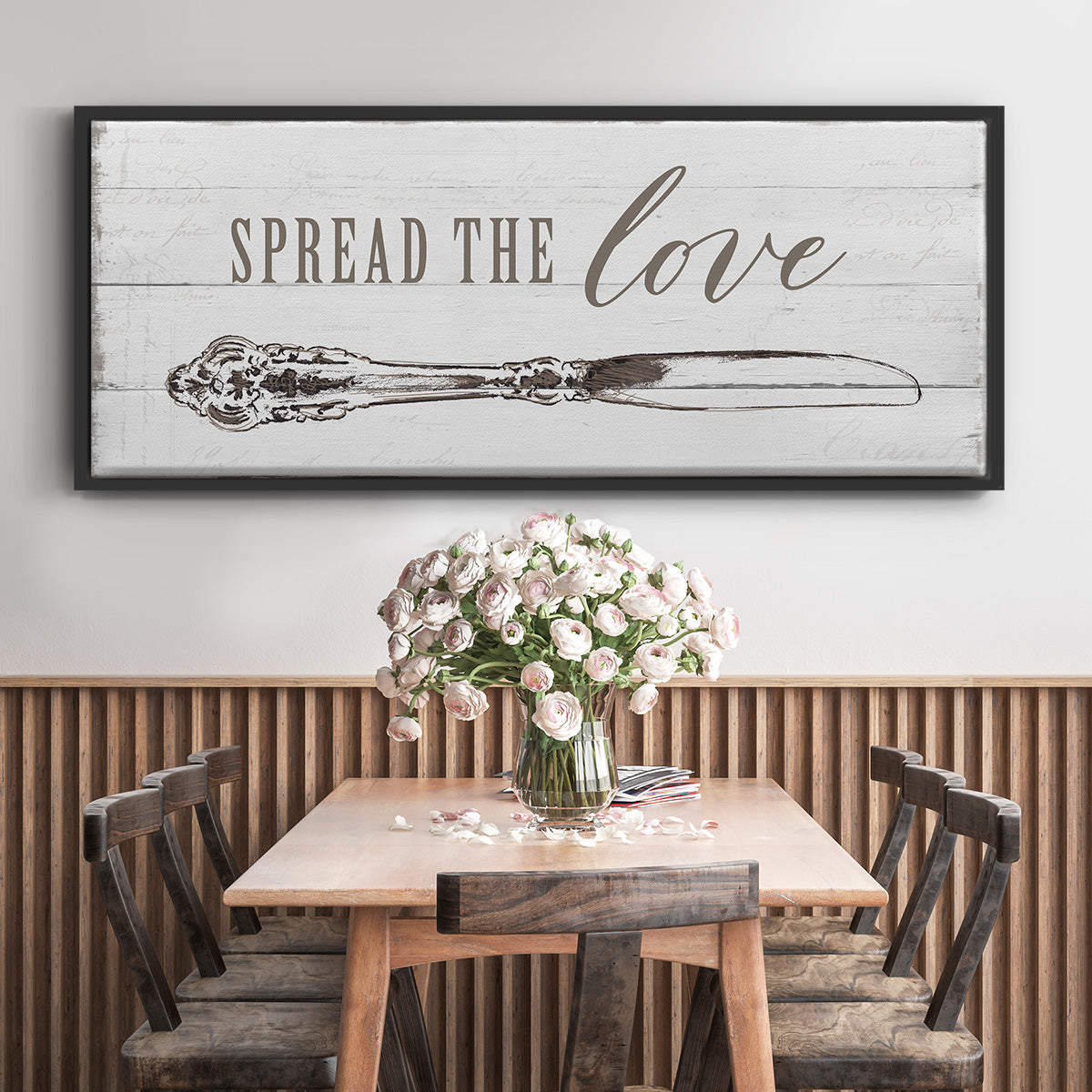 Spread the Love - Floater Framed Canvas Print