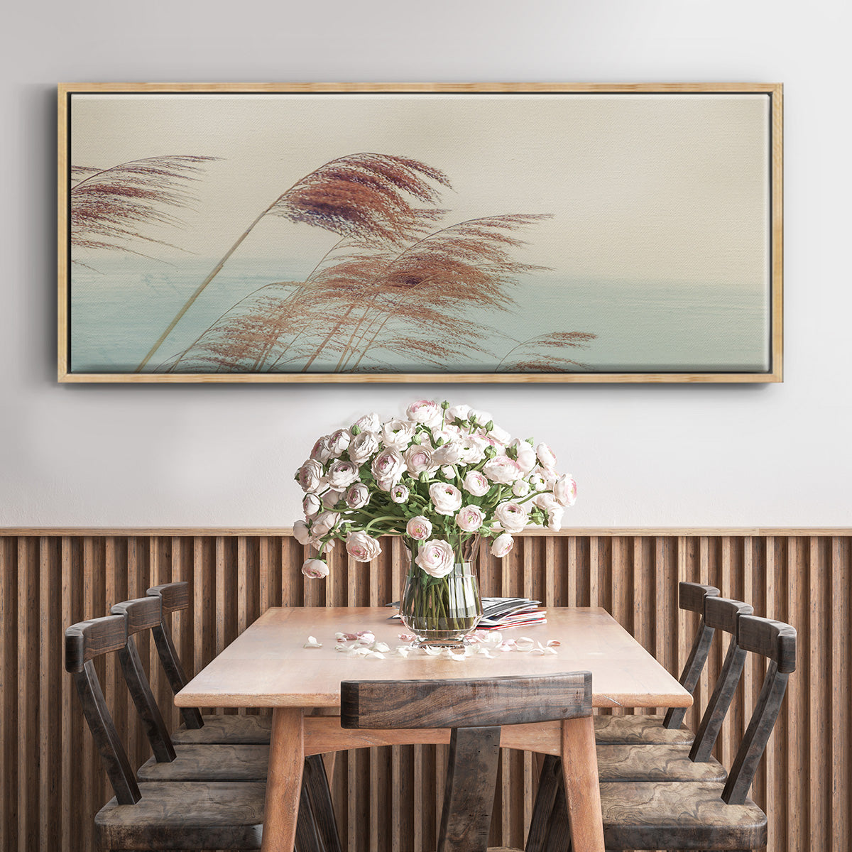 Windy I - Floater Framed Canvas Print