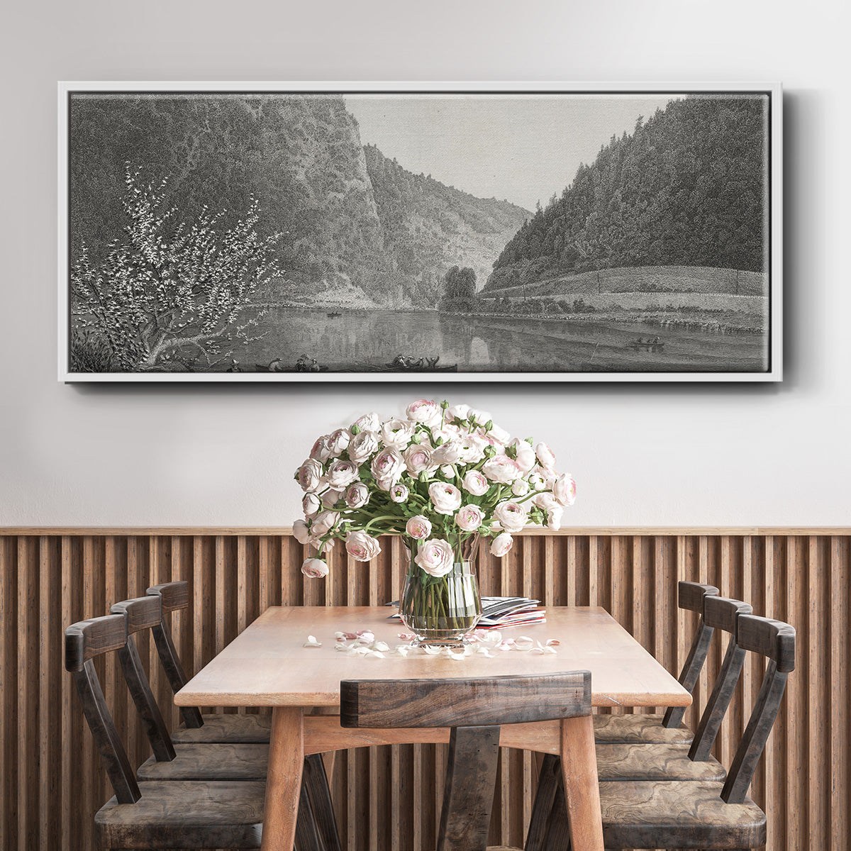 Delaware Water Gap - Floater Framed Canvas Print
