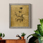 Gold Sketch Botanical I - Premium Canvas Framed in Barnwood - Ready to Hang