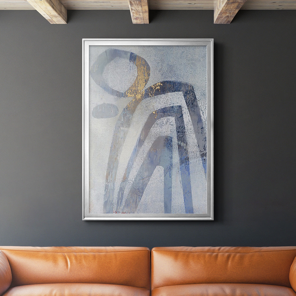 Linx IV - Modern Framed Canvas Print