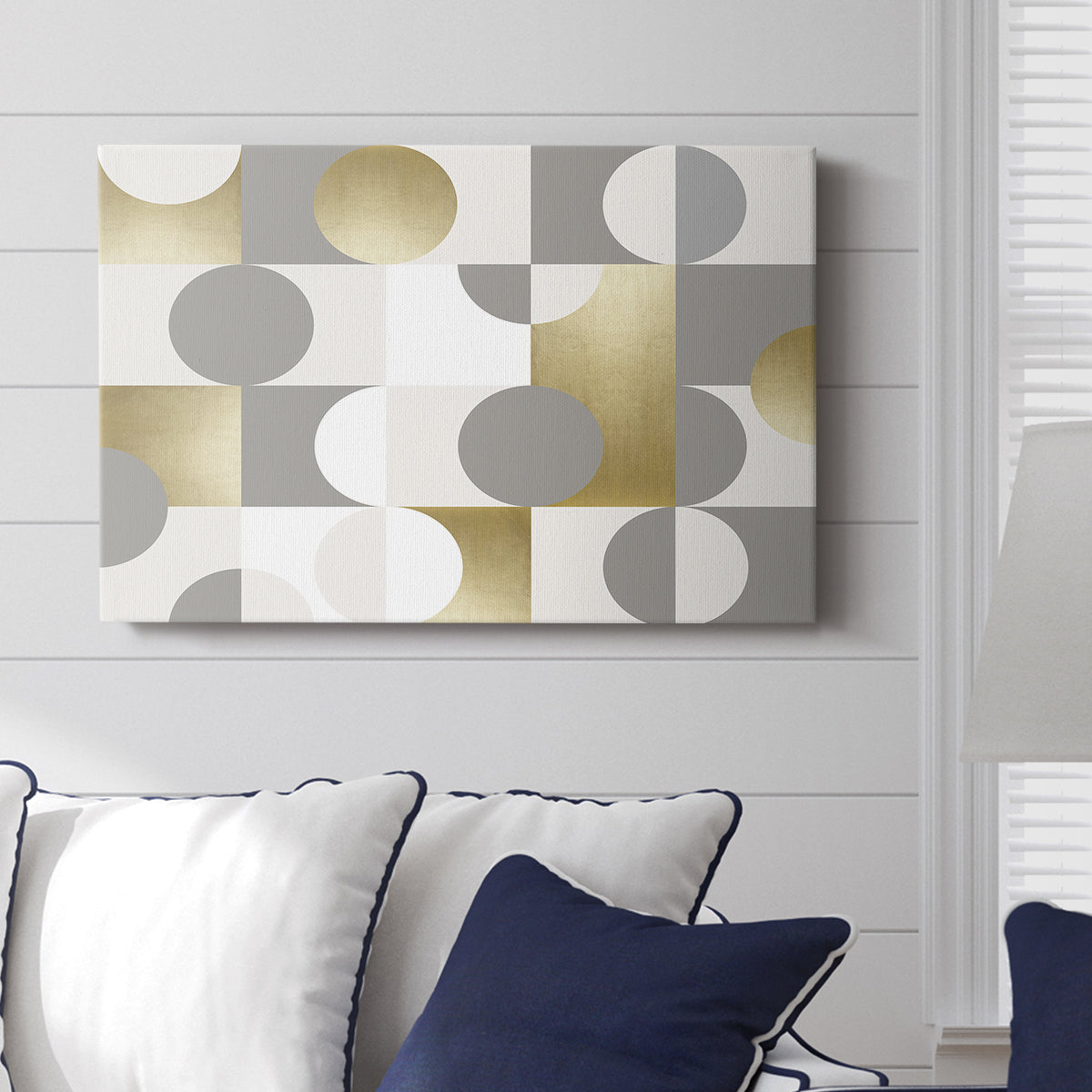 Modern Gold Reflections - Canvas Art Print