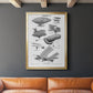 Industrial Flight - Modern Framed Canvas Print