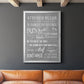Neutral Kitchen Rules - Modern Framed Canvas Print