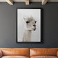 Soft Llama - Modern Framed Canvas Print