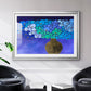 Blue Poppies II - Modern Framed Art Print