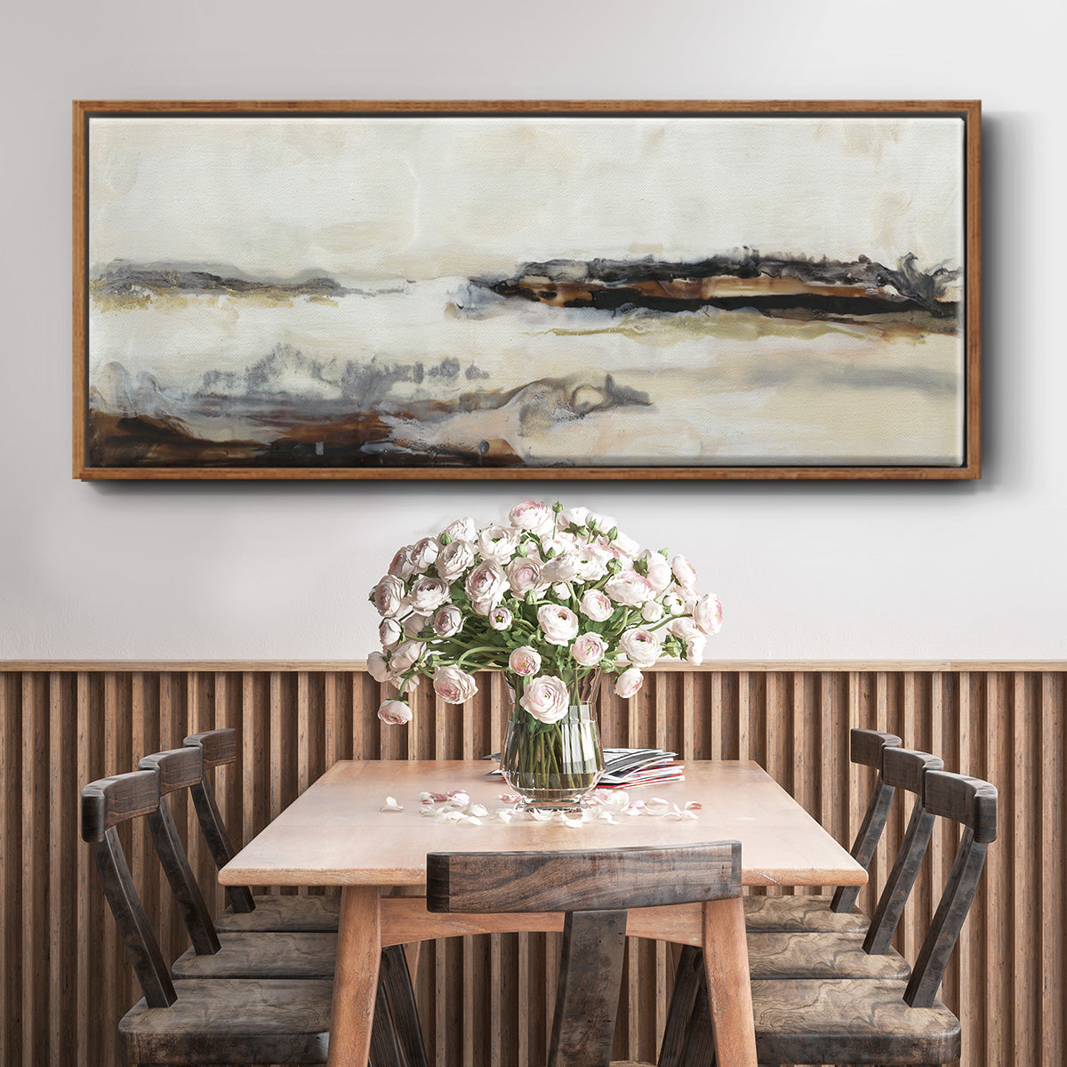 Joyful Horizon II - Floater Framed Canvas Print