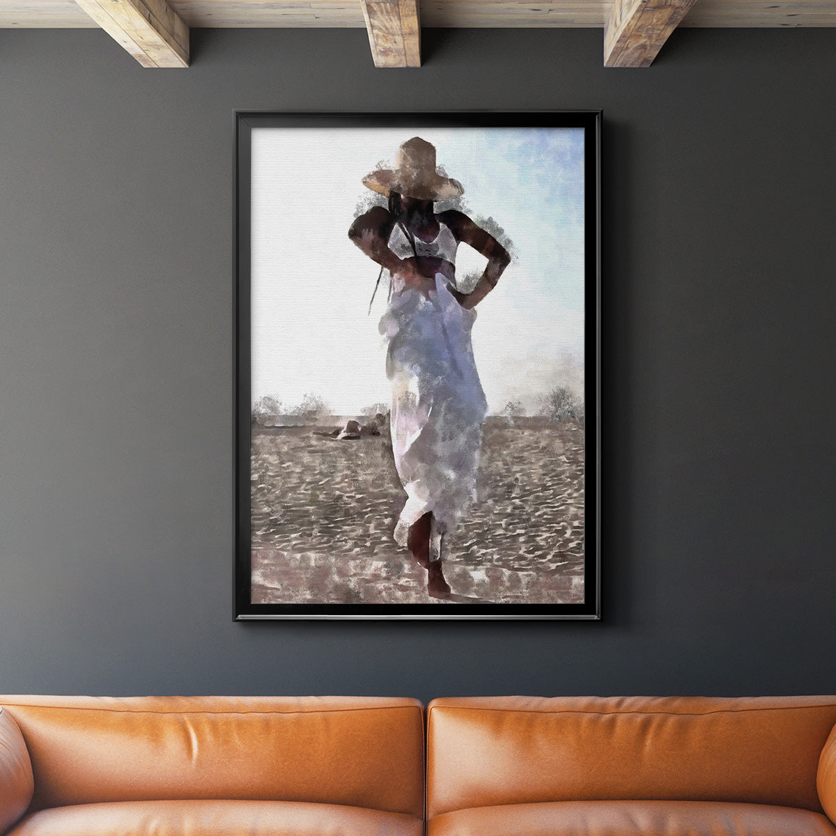 Her Dance I - Modern Framed Canvas Print