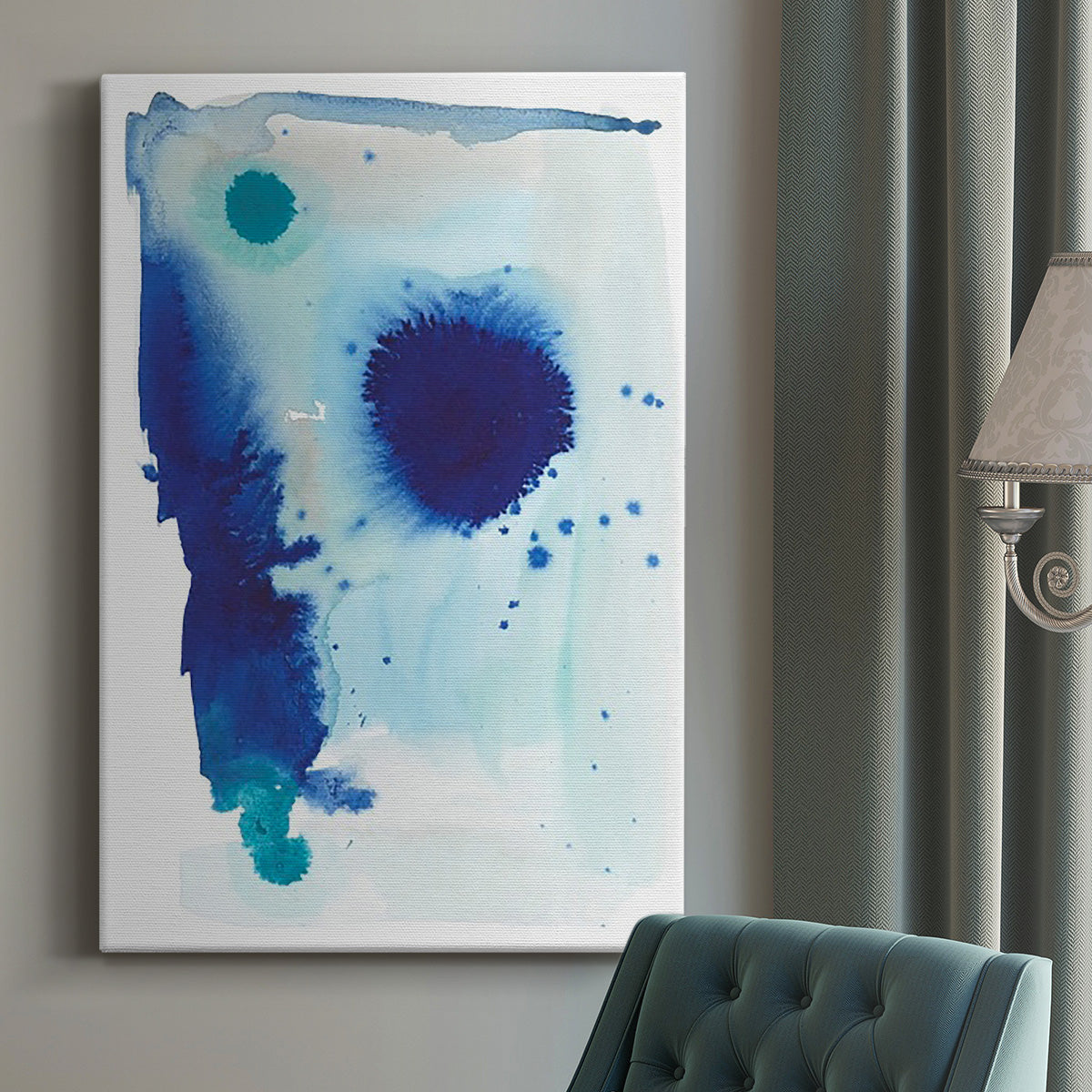 Spare Blue II - Canvas Art Print