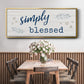 Simply Blessed - Floater Framed Canvas Print