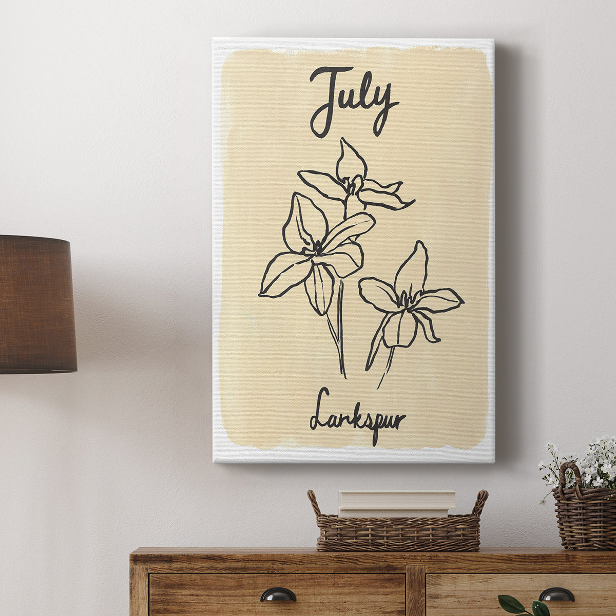 Birth Month VII - Canvas Art Print