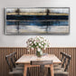 City Blue - Floater Framed Canvas Print