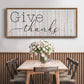 Give Thanks - Floater Framed Canvas Print